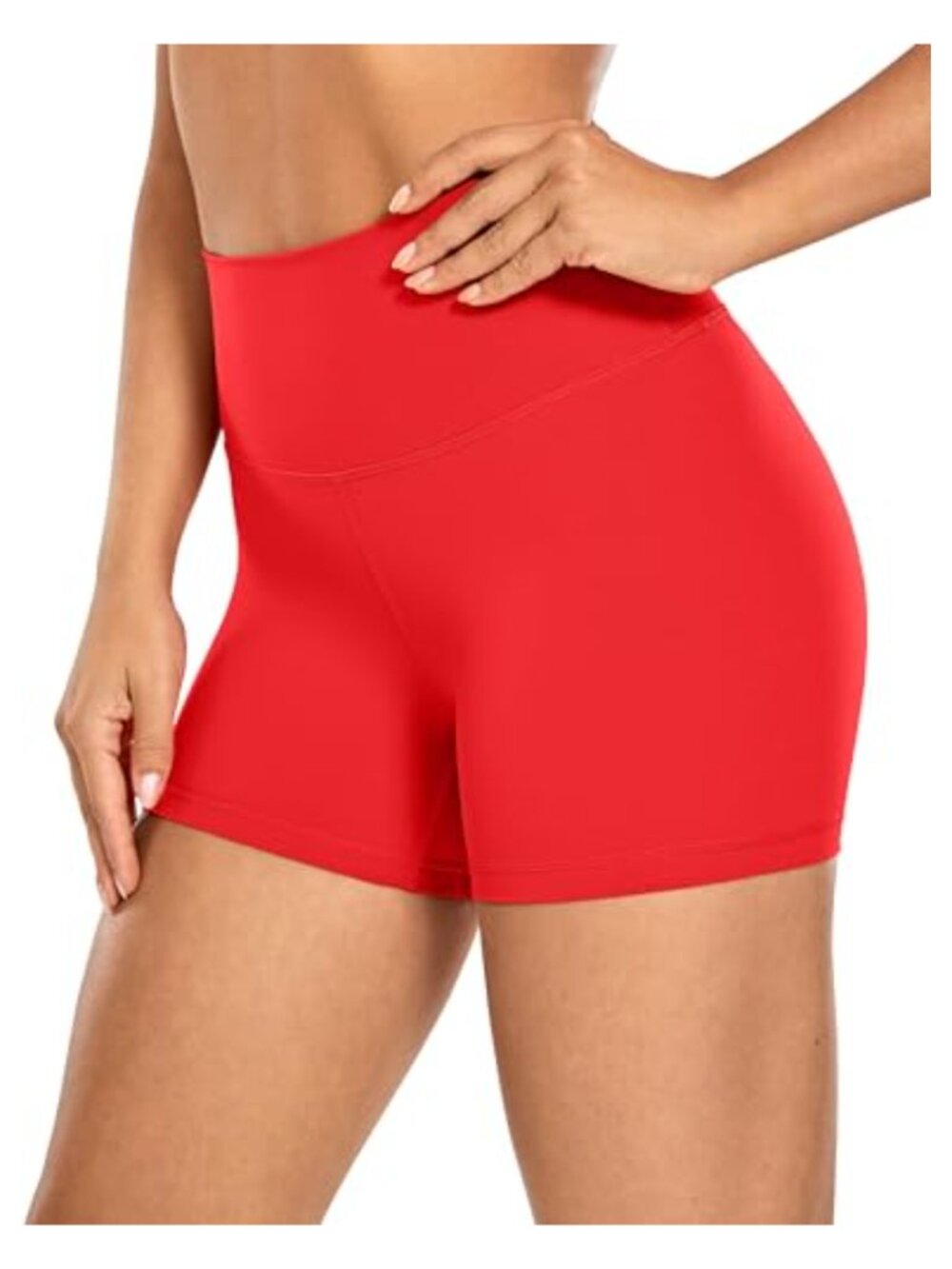 High Rise Biker Shorts with Hidden Pocket for Yoga Pilates